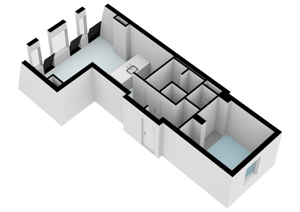 Floorplan - Ceintuurbaan 61-4, 1072 EV Amsterdam